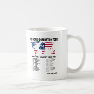 Världsdominans turnerar kaffemugg