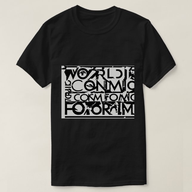 Världsekonomiskt forum LOGOTYP T Shirt (Design framsida)