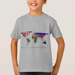världsflaggad t-shirt