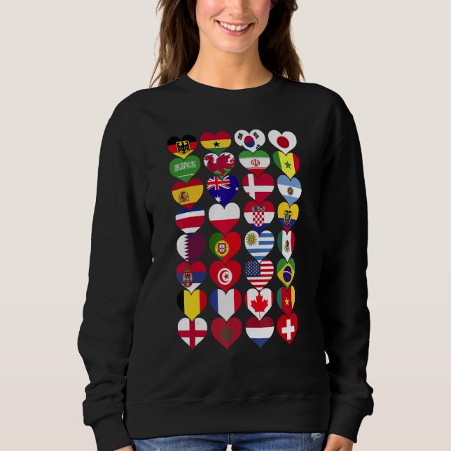 Världsflaggor Länder i Världen Internationell T Shirt (Framsida)