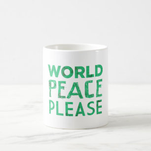 Världsfred behar kaffemugg