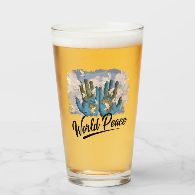 Världsfred Glaskopp (Framsida fylld)