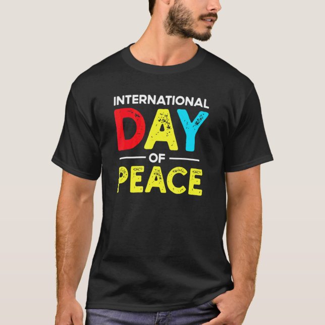 Världsfred  Global fred på jorden T Shirt (Framsida)