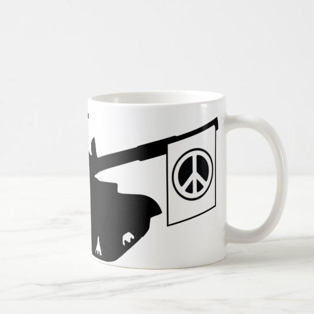 Världsfred! Inte krig Kaffemugg (Höger)