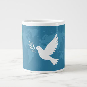 världsfred jumbo mugg