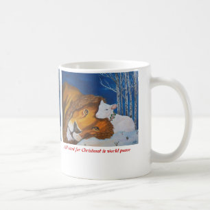 världsfred kaffemugg