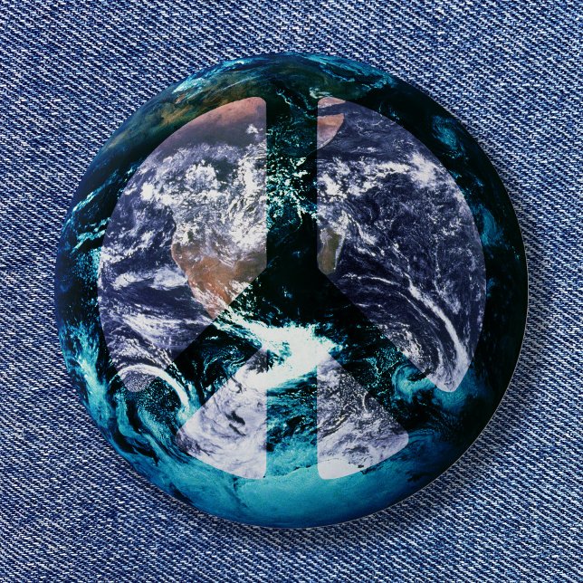 Världsfred Knapp (World Peace Pinback Button)