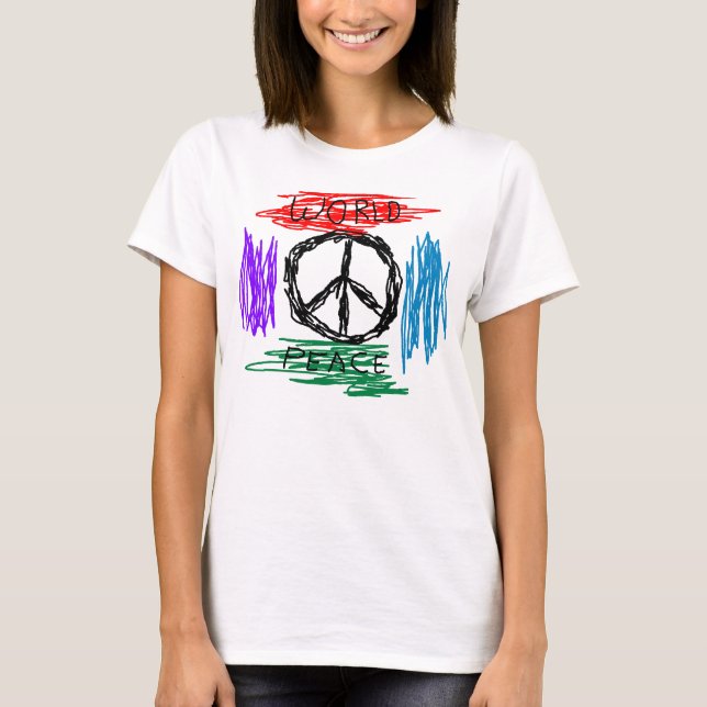 världsfred t shirt (Framsida)