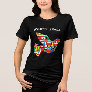 världsfred Tri-Blend T-shirt