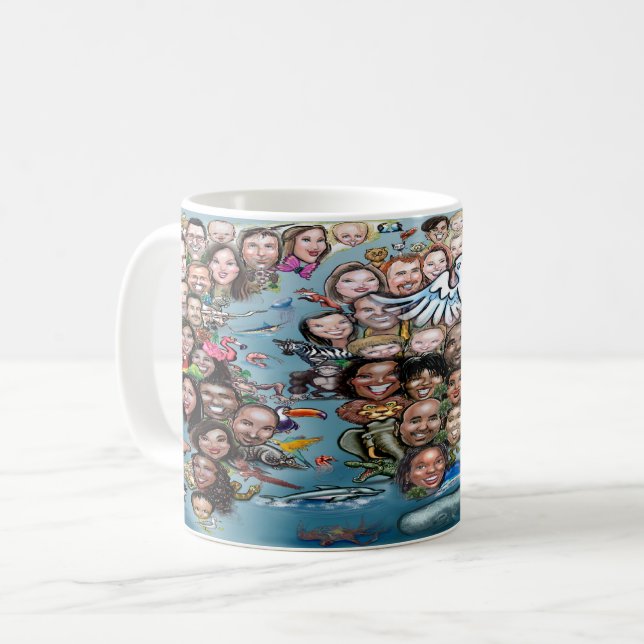 Världsfreden i Karta Kaffemugg (Framsida vänster)