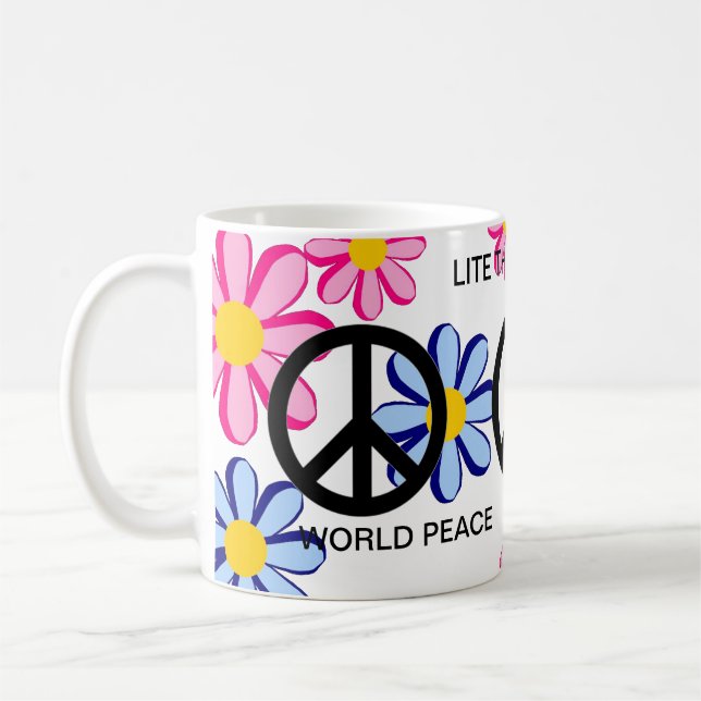 VÄRLDSFREDEN LITE RAINBOW! KAFFEMUGG (Vänster)