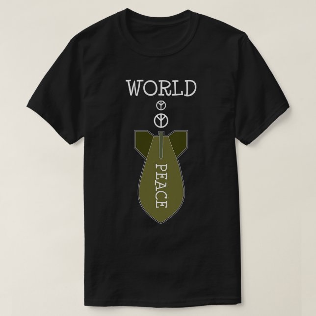 Världsfreden nr 1 t shirt (Design framsida)