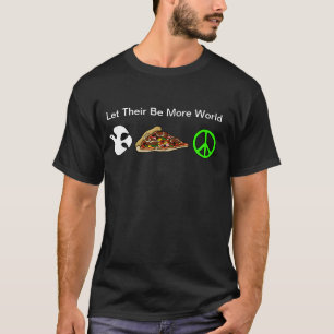 Världsfreden och Biet i Pizza T-shirt