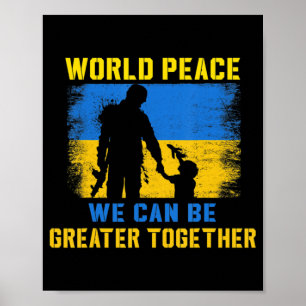 Världsfreden vi kan vara Underbarare tillsammans s Poster