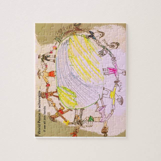 Världsfredpussel Pussel (Vertikal)