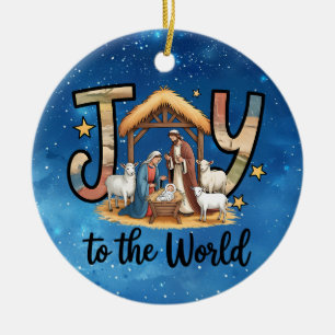 Världsglädjeornament Julgransprydnad Keramik