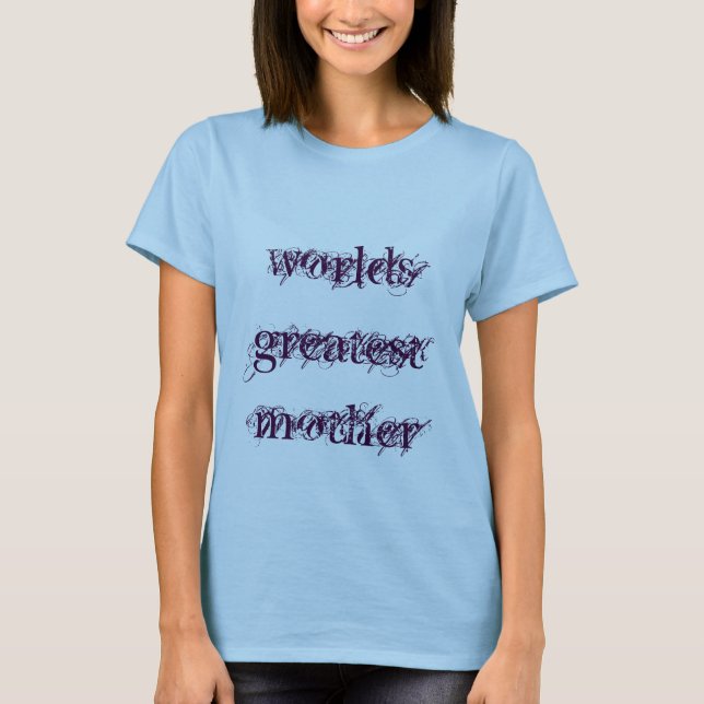 världsgreatestmotherutslagsplats t-shirt (Framsida)