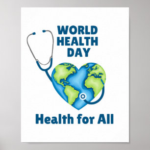 Världshälsodagen Hälsa för alla Poster