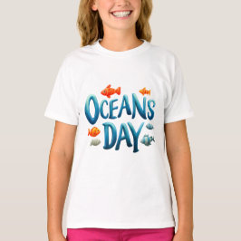 Världshälsodagen - Havets dag Firande med fisk T Shirt