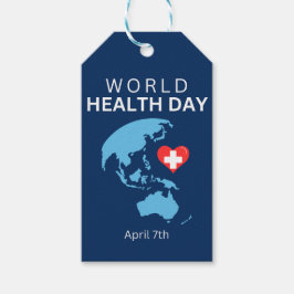 Världshälsodagen i april 7:e presentetikett