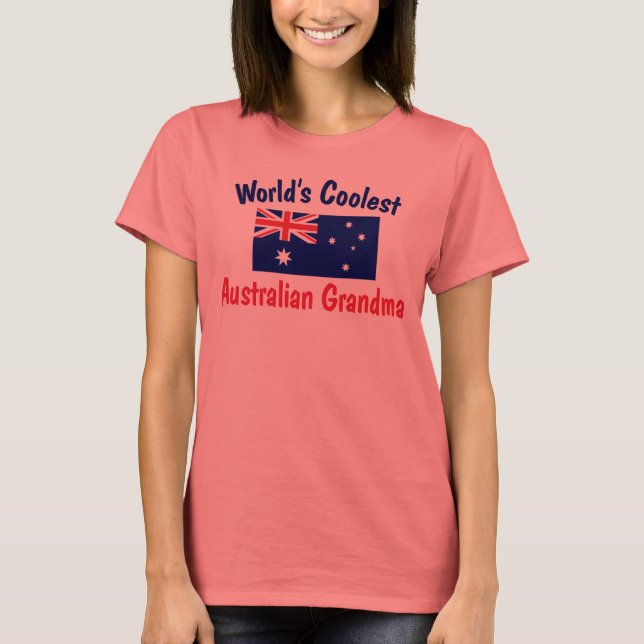 Världshälsoorganisationen Australian Grandma Tee Shirt (Framsida)
