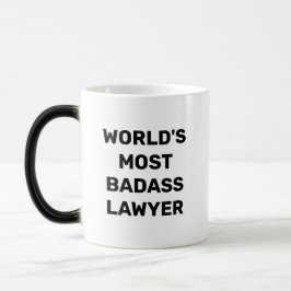 Världshälsoorganisationen Mest Badass Lawyer Coffe Magisk Mugg