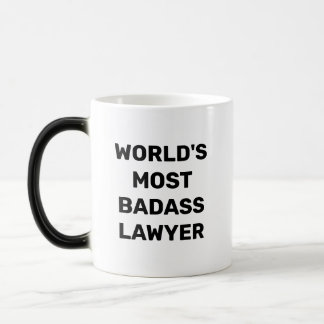 Världshälsoorganisationen Mest Badass Lawyer Coffe Magisk Mugg