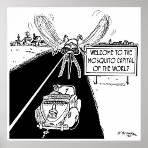Världshälsoorganisationens Mosquito Capital Poster