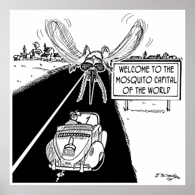 Världshälsoorganisationens Mosquito Capital Poster (Framsidan)