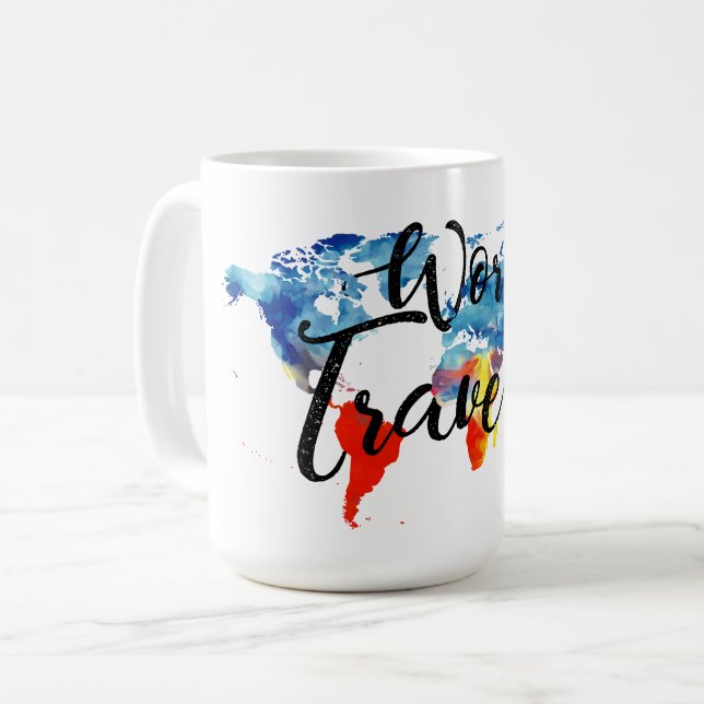 VÄRLDSHANDELSRESANDEMUGG KAFFEMUGG (Framsida vänster)