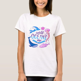 Världshavsdagen Kvinnors T-Shirt