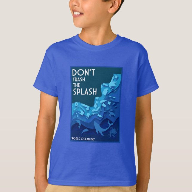 Världshavsdagen T Shirt (Framsida)