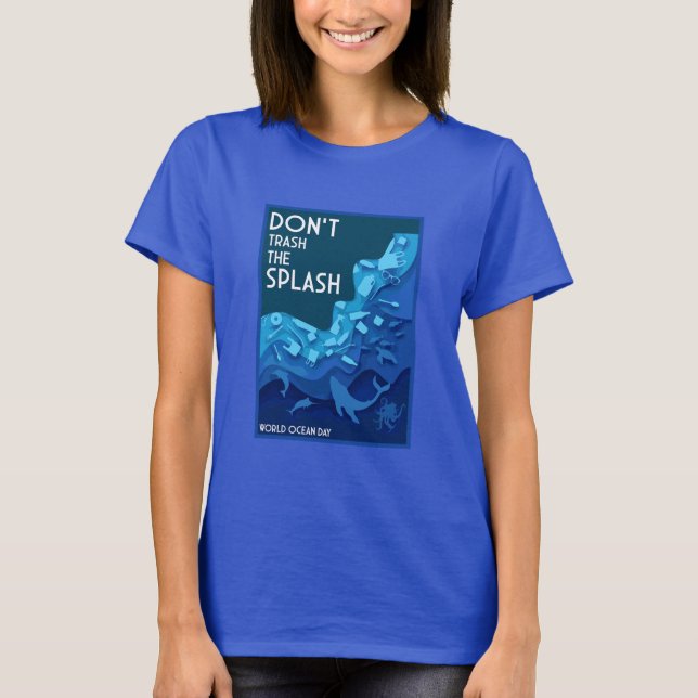 Världshavsdagen T Shirt (Framsida)