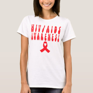 VÄRLDSHJÄLPDAGEN I Aids, decembermedvetandet, hiv- T Shirt