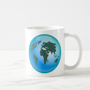 Världsjordklot Kaffemugg