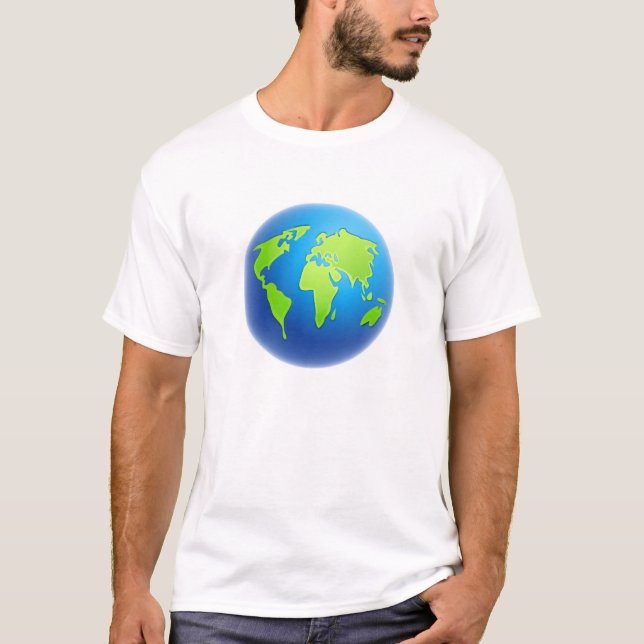 Världsjordklot T-shirt (Framsida)