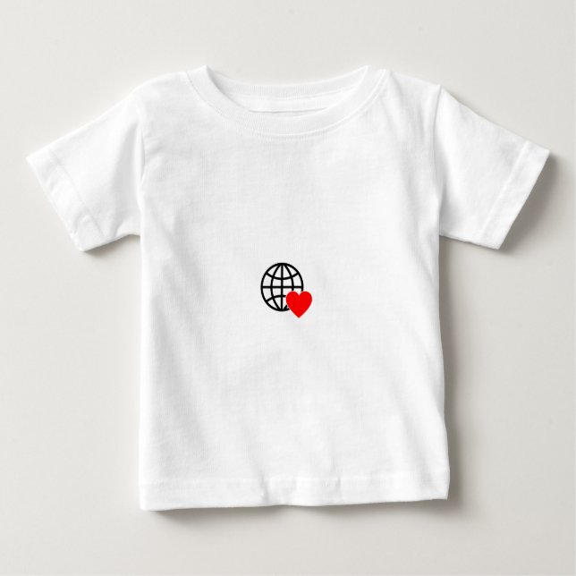 Världskärleksklotsikon | Hjärtjord sommar design T Shirt (Framsida)