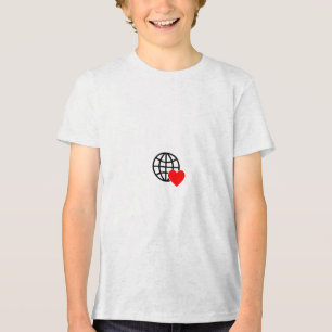 Världskärleksklotsikon Hjärtjord sommar design T Shirt