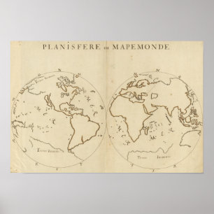 Världskarta 2 poster