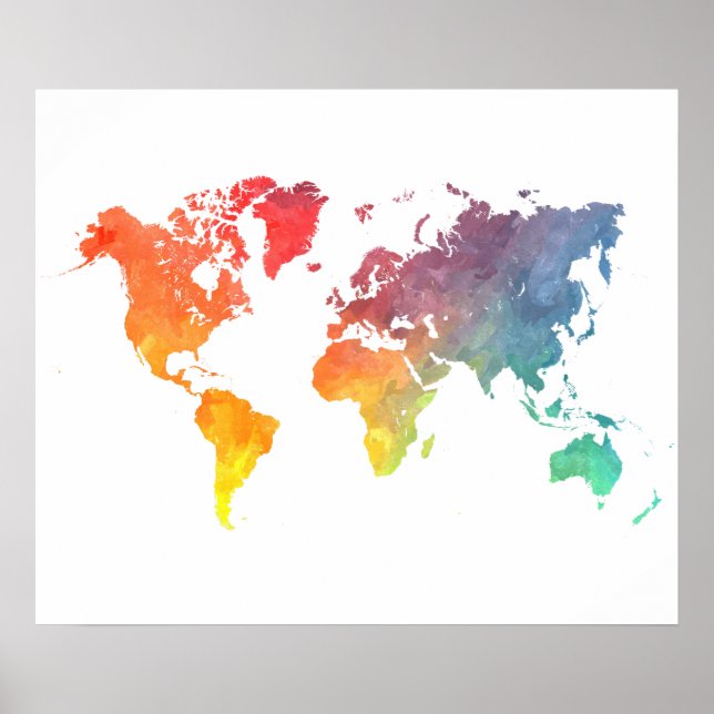 världskarta 5 poster (Framsidan)