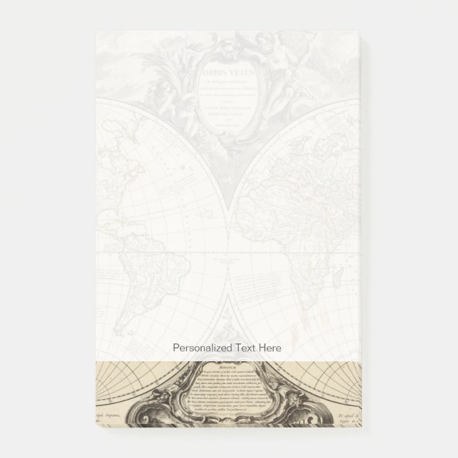 Världskarta 8 post-it block (Framsida)