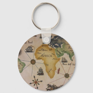 Världskarta - afrika nyckelring