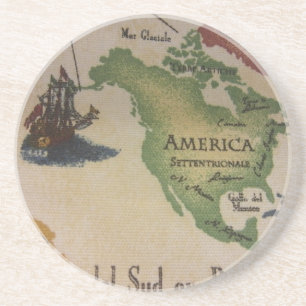 Världskarta - Amerika Underlägg