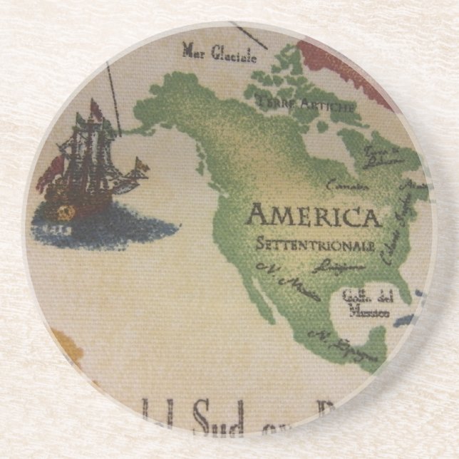 Världskarta - Amerika Underlägg (Framsidan)