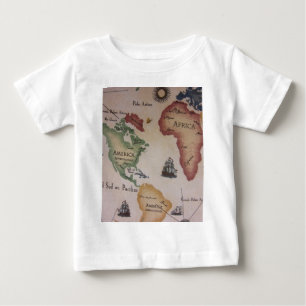 Världskarta - Atlanten Tee Shirt