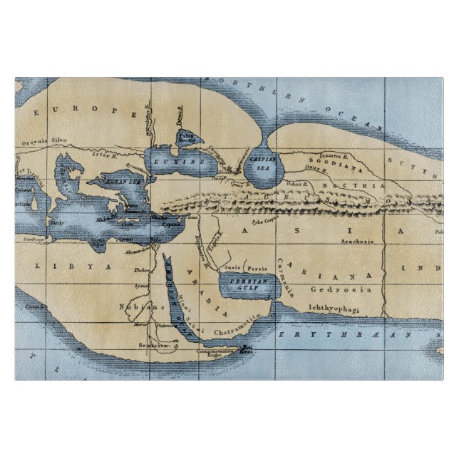 VÄRLDSKARTA: ERATOSTHENES (Framsidan)