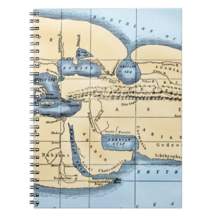 VÄRLDSKARTA: ERATOSTHENES ANTECKNINGSBOK MED SPIRAL