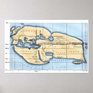 VÄRLDSKARTA: ERATOSTHENES POSTER