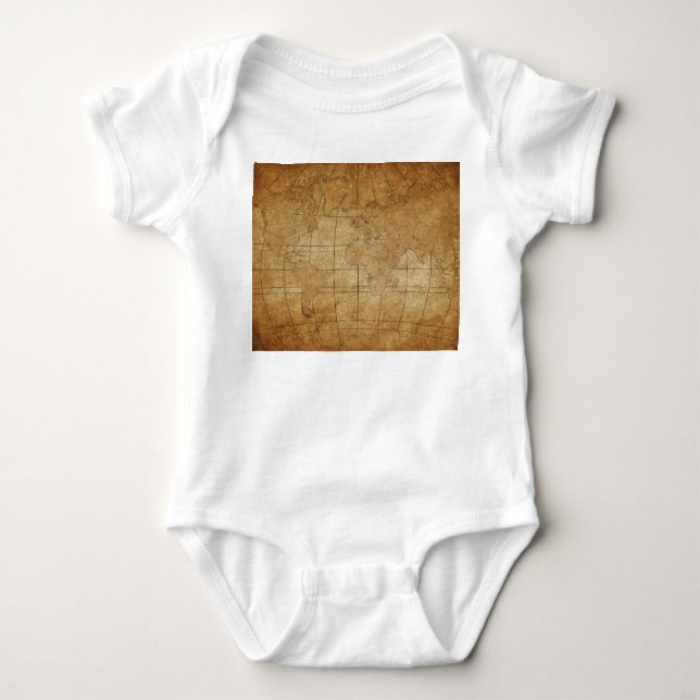 Världskarta: Global Exploration Guide T Shirt (Framsida)