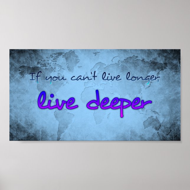 Världskarta med citat poster (Framsidan)